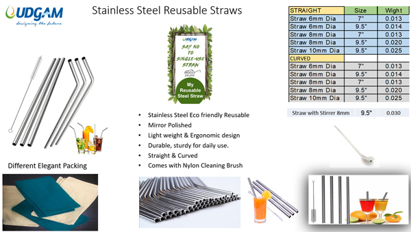 Stainless steel Straw